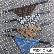 Pooch Triangle Towel Teddy Snow Narefa Bullfight Kirky Cat Item Circle Spat Towel Small Dog Pet Walled Ornament