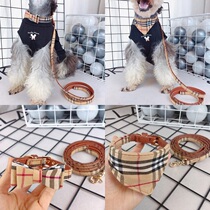 Pet Supplies Dogs Traction Rope Teddy Small & Medium Dog Tide Card Neckline Kitty Braces Triangular Scarf Neckline Cat Rope