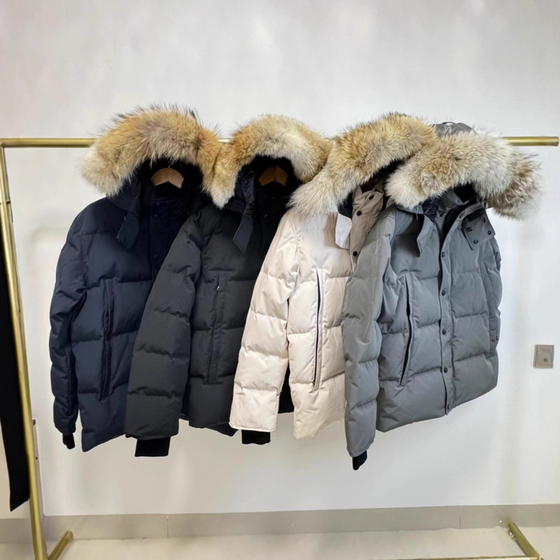 Cross-Border Wyndham 29 Men/Women Coyote Fur Hooded down Jacket 3808m