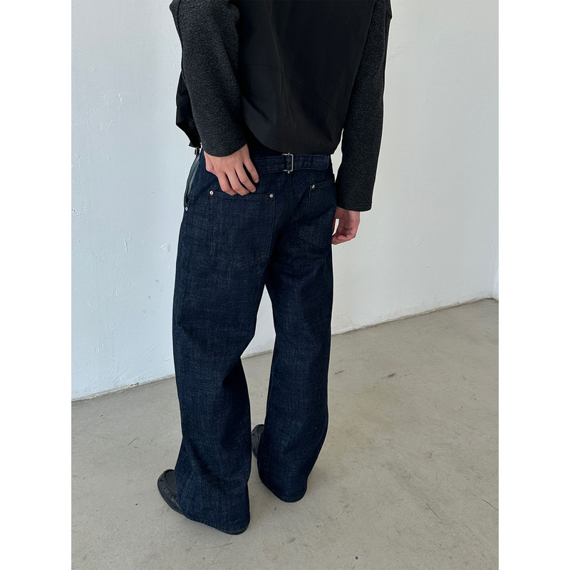 H1C Mineral Blue* Paris Buckle Original Cowhide Straight Fit Slightly A-Line Jeans Vintage Faded/Minor Bamboo Texture H1C Mineral Blue* Paris Buckle Original Cowhide Straight Fit Slightly A-Line Jeans Vintage Faded/Minor Bamboo Texture