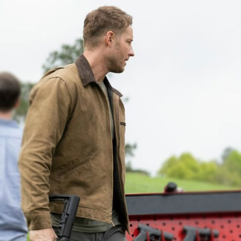 《Hunting》Justin Hartley 7X7 Brushed Cotton Jacket Spring Pure Cotton Work Jacket Color-Blocking Jacket