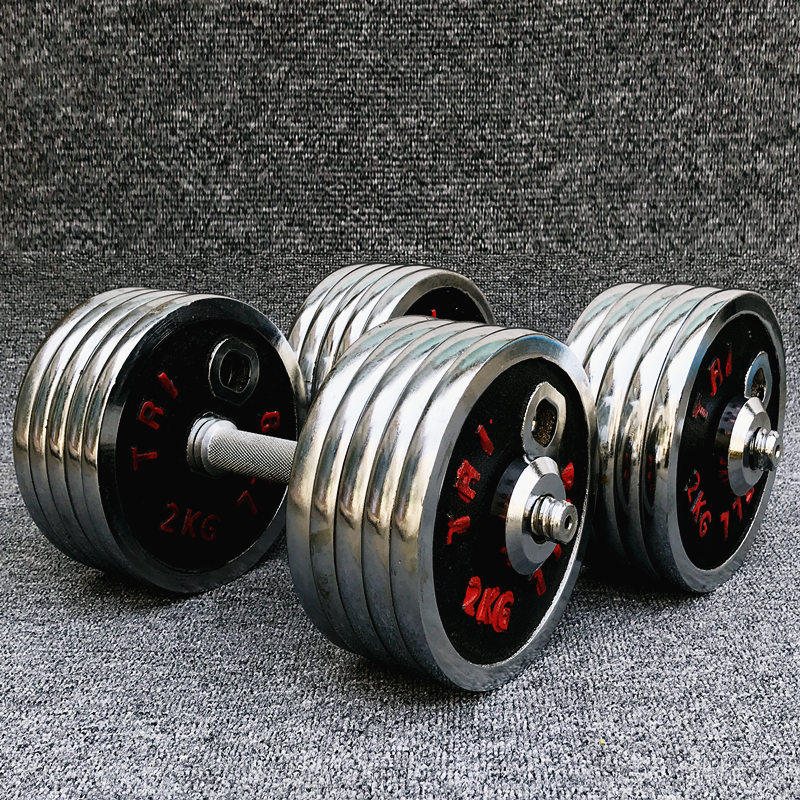 Dumbbell men's triangle home fitness equipment 20kg push-up stand A pair of detachable 3040KG suit