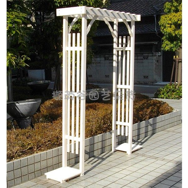 Exported to Europe and the United States white garden wedding arch courtyard solid wood flower stand rose rose climbing pergola bracket terrace