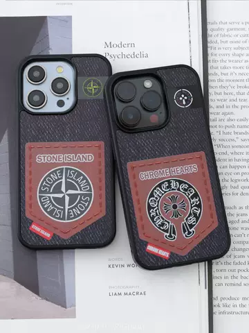 Chrome Hearts, Stone Island Trendy Fashionable New Phone Cases Covers MagSafe Plus/Pro/Max – iPhone 16, iPhone 15, iPhone 14, iPhone 13, iPhone 12,
