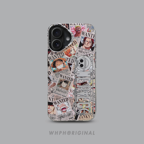 One Piece Wanted Posters 15 Pro Max iPhone Case