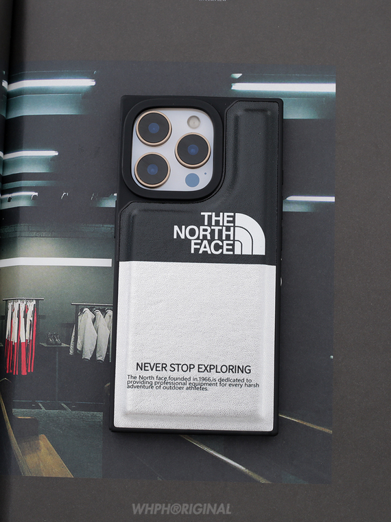 The North Face New Synthetic Leather Luxury Niche Plus/Pro/Max – 16, 15, 14, 13, 12 iPhone Case