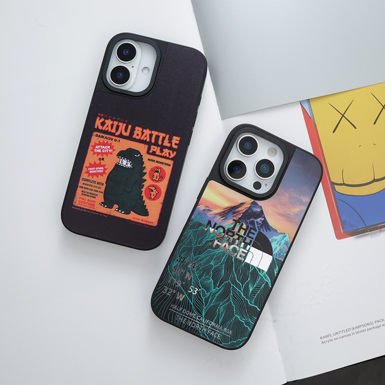 The North Face Mountain Sunset Topographical iPhone Case