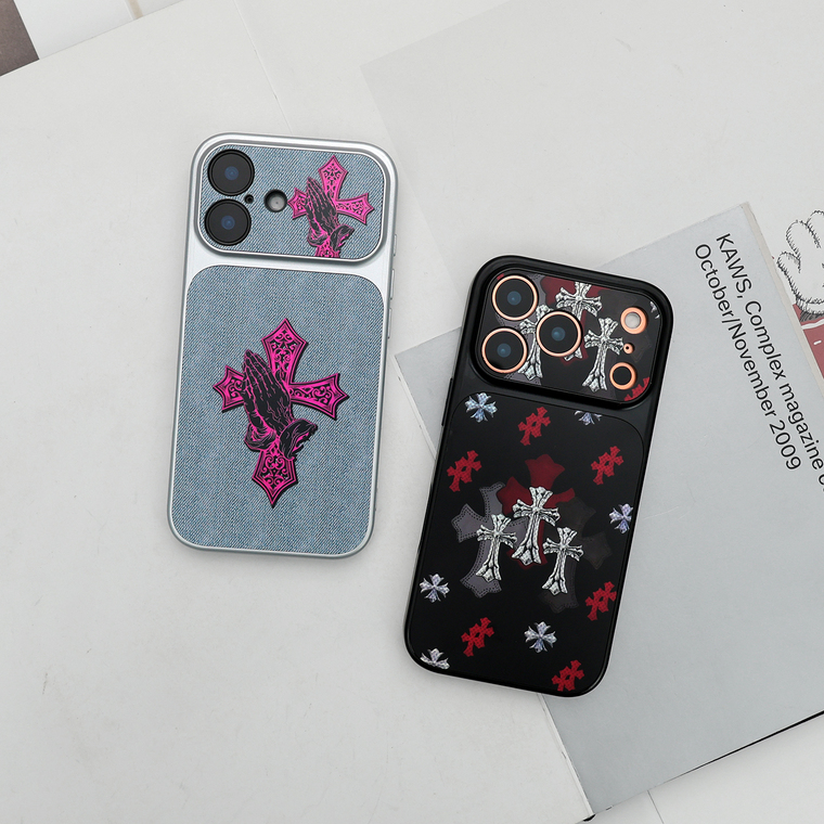 Gothic Crosses & Praying Hands iPhone Case