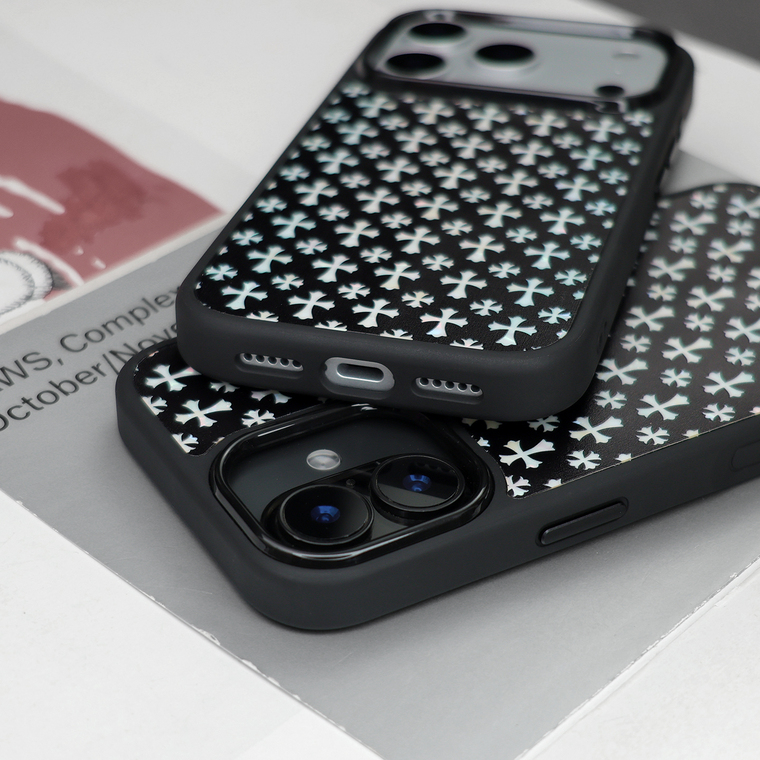 Iridescent Cross Pattern iPhone Case