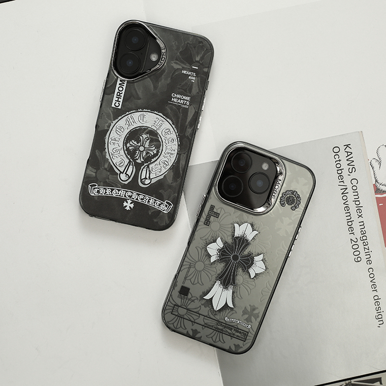 Chrome Hearts Leather Cross iPhone Case