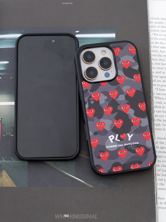 Comme Des Garcons Play New MagSafe Luxury Plus/Pro/Max – 16, 15, 14, 13, 12 iPhone Case