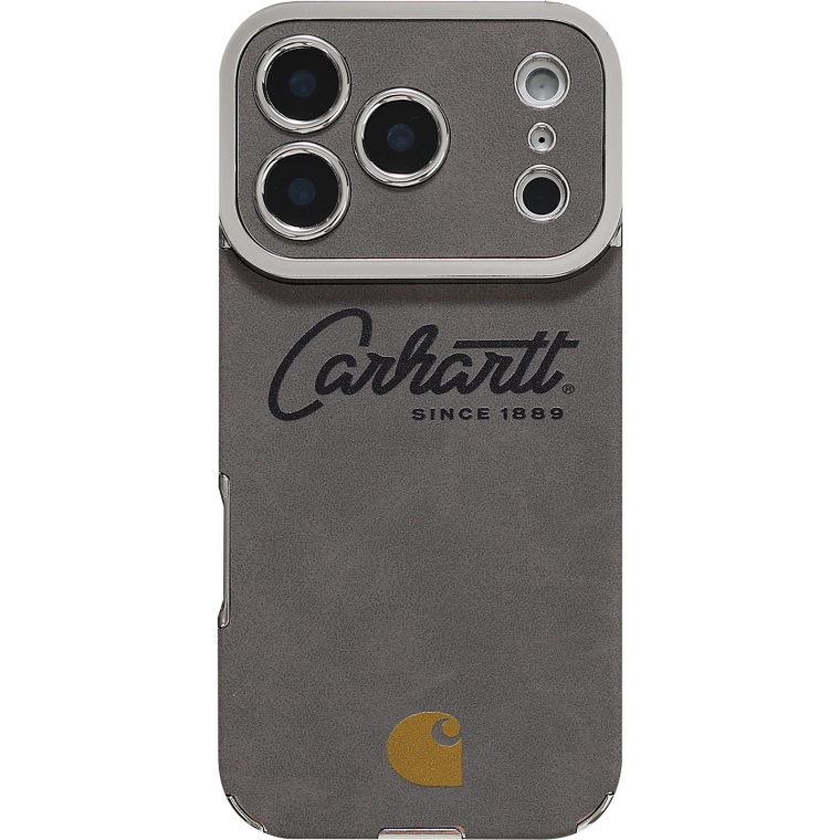 Carhartt Grey Leather iPhone Case