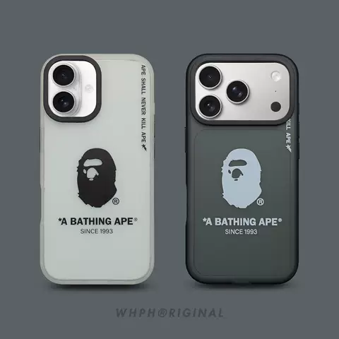BATHING APE® Ape Head Graphic iPhone Transparent iPhone Case for iPhone 12 – 17