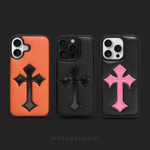 Cross Stitched Chrome Hearts Phone Cases Covers  Plus/Pro/Max – iPhone 16, iPhone 15, iPhone 14, iPhone 13, iPhone 12