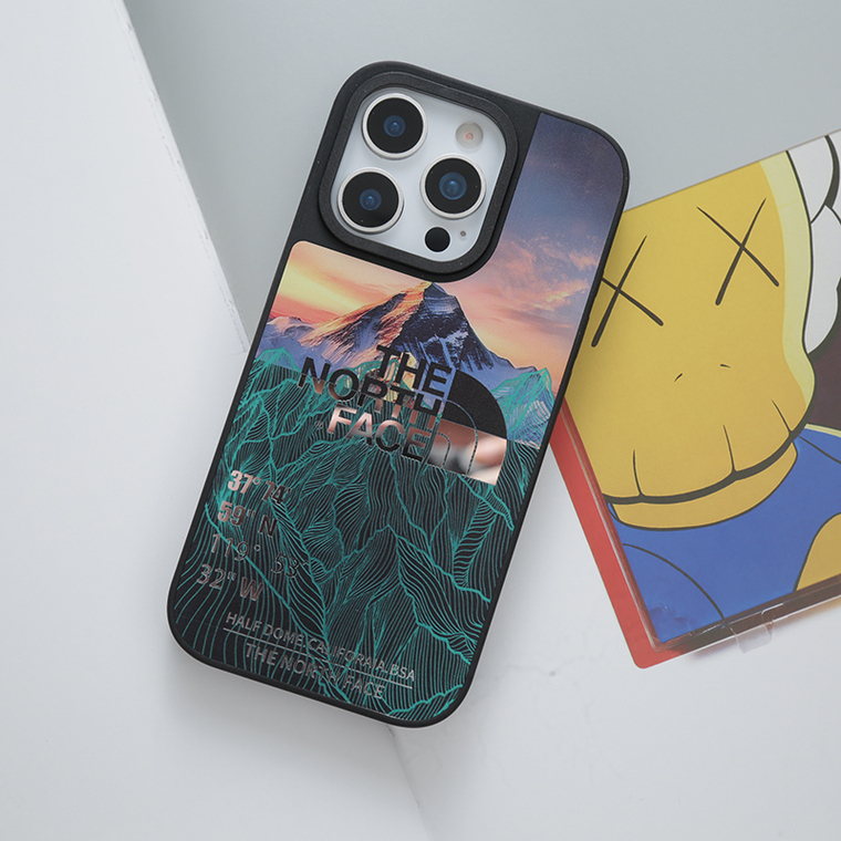 The North Face Mountain Sunset Topographical iPhone Case