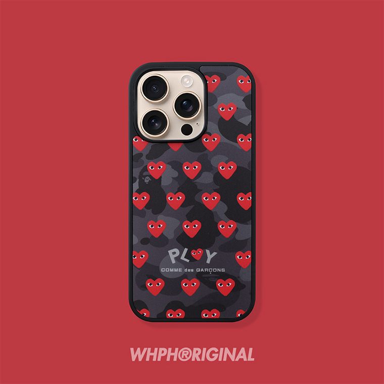 Comme Des Garcons Play New MagSafe Luxury Plus/Pro/Max – 16, 15, 14, 13, 12 iPhone Case