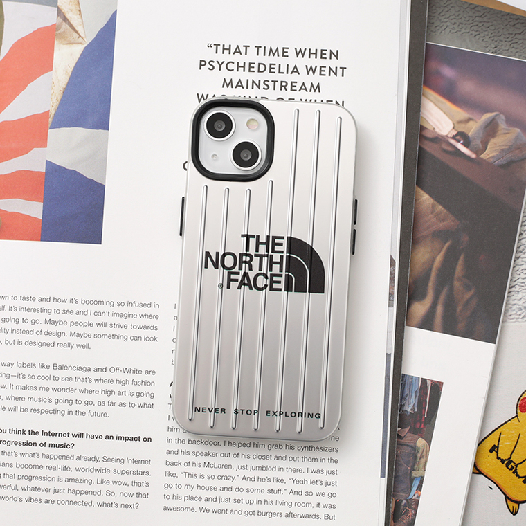 The North Face New Rimowa Suitcase Rib Electroplated 14, 13, 12 iPhone Case