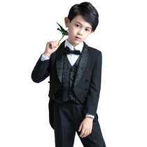 Boys suits spring and Korean suits childrens baby tuxedos British flower girl dresses host costumes