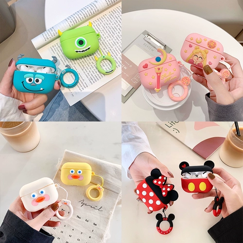 Защитный чехол для airpods pro, силиконовый защитный чехол для airpods, подходящий для Apple, чехол для беспроводных наушников Bluetooth, чехол для наушников airpodspor, мультяшный мягкий чехол для iPod, чехол для наушников air2, чехол для наушников airpo