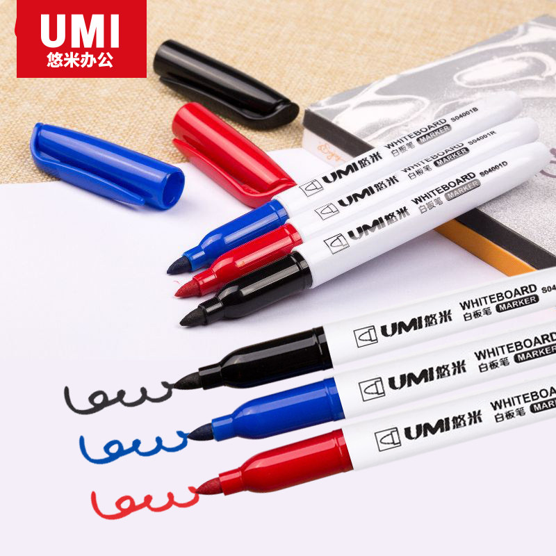Yo-yo S04001 minimalist white board pen erasable red blue black white board pen erasable office supplies