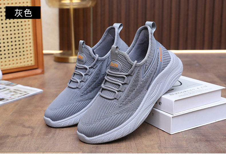 Энергичный обувь 春秋老北京布鞋男单鞋透气休闲运动爸爸鞋子防滑软底中老年健步鞋 Fu Sheng Xiang