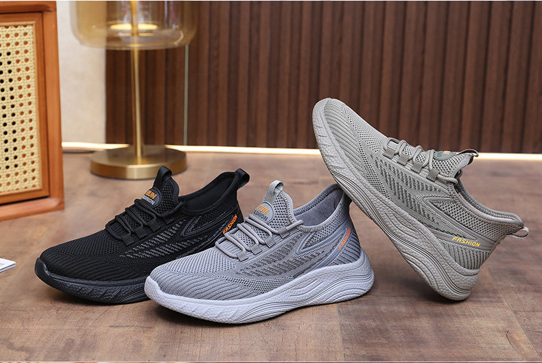 Энергичный обувь 春秋老北京布鞋男单鞋透气休闲运动爸爸鞋子防滑软底中老年健步鞋 Fu Sheng Xiang