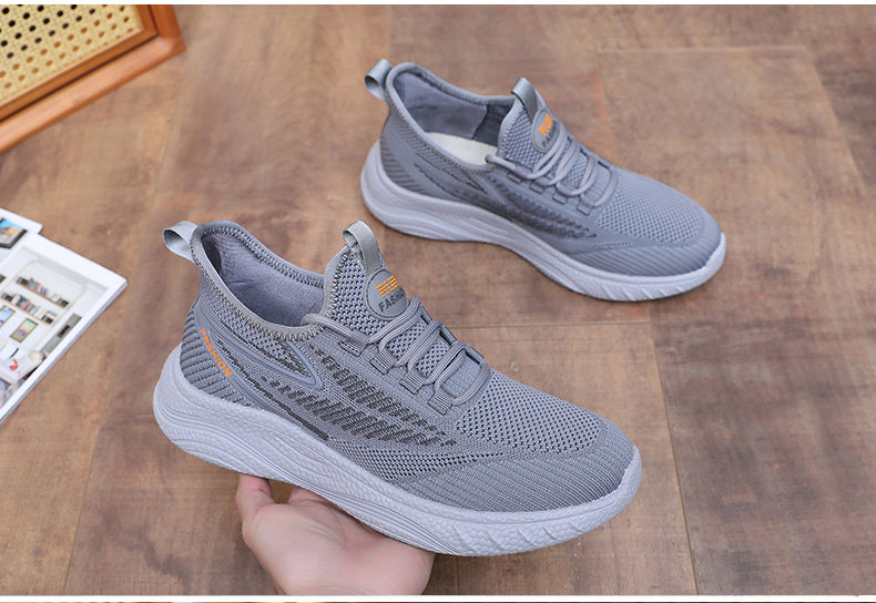 Энергичный обувь 春秋老北京布鞋男单鞋透气休闲运动爸爸鞋子防滑软底中老年健步鞋 Fu Sheng Xiang