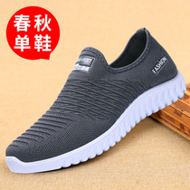 Spring and Autumn old Beijing cloth shoes nan dan xie sports leisure middle-aged ba ba xie anti-slip soft elderly men L