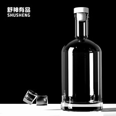 Пузырь бутылки 伏特加酒瓶空瓶玻璃葡萄酒瓶白酒分装瓶高档洋酒瓶冰酒瓶自酿酒瓶
