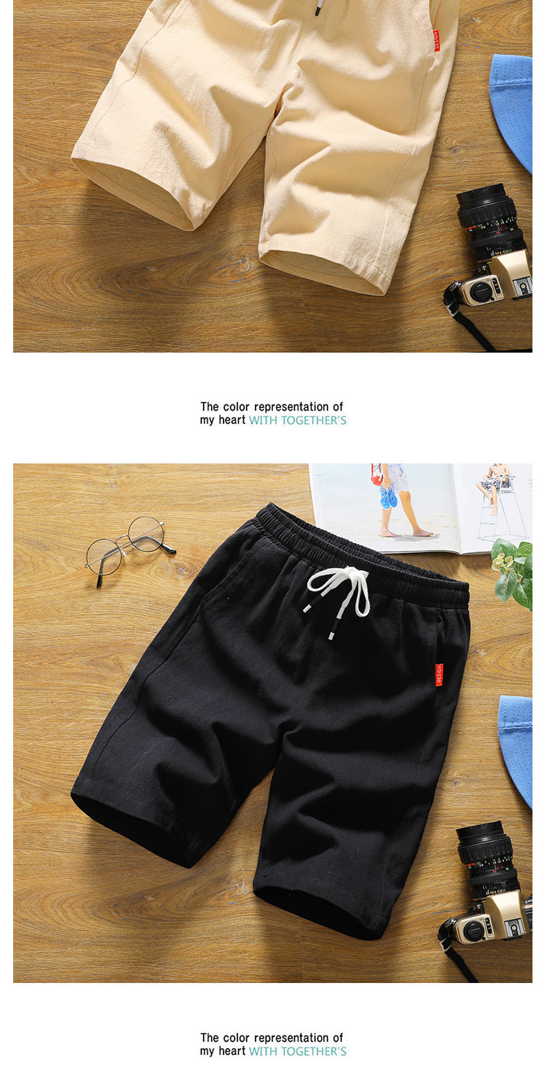 Quần short nam thể thao cotton mùa hè 5 năm quần mùa hè baggy nam