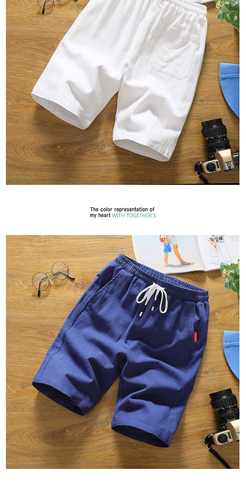Quần short nam thể thao cotton mùa hè 5 năm quần mùa hè baggy nam