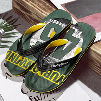 Herringbone drag men personalities non-slip mens summer outwear sand beach sandals 2021 new trends Soft bottom trendy wear and wear