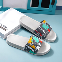 Slippers Mens Tide 2021 Spring new non-slip abrasion resistant lined up outside the mens soft bottom sandal slippers trendy