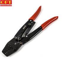 China Taiwan OPT ratchet type bare terminal crimping pliers KH-268 insulated terminal crimping pliers Imported cold press pliers