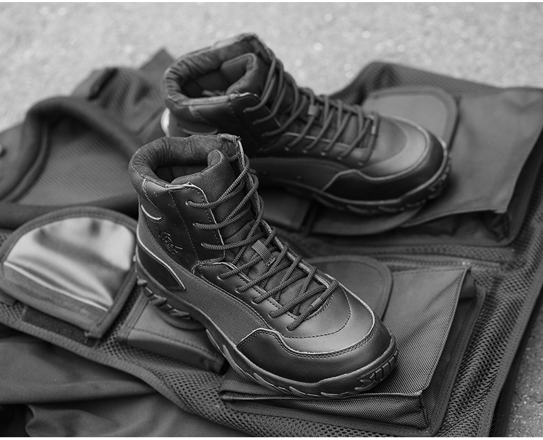 Boots militaires pour homme en cuir - Ref 1402023 Image 28