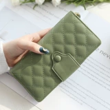 Модный вместительный и большой свежий длинный бумажник с молнией, в корейском стиле