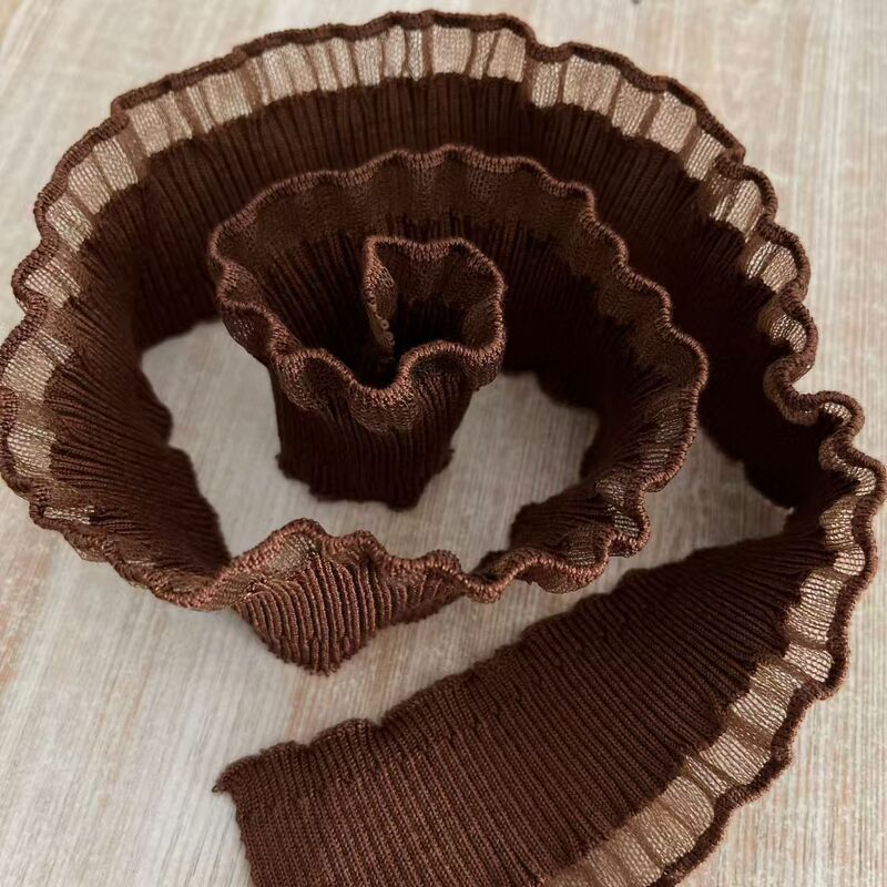 Threaded Ruffle Lace, Ear-Shaped Collar, Neckline, Cuff Attachment, DIY Decorative Lace Trim, Hem Accessories, Collar