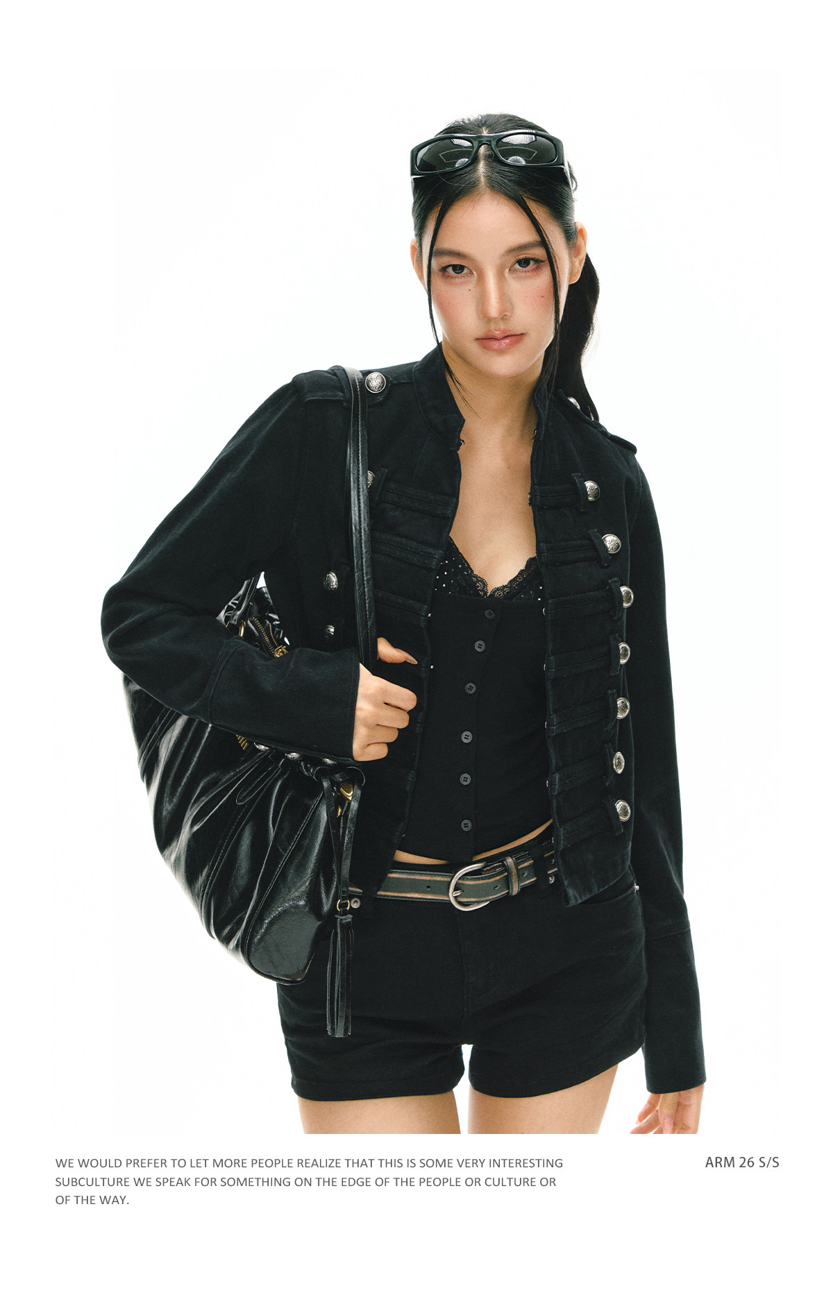 ARISEISM Retro Cropped Jacket