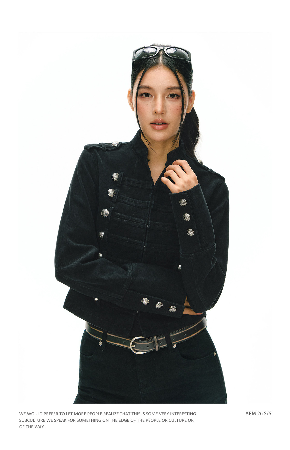 ARISEISM Retro Cropped Jacket