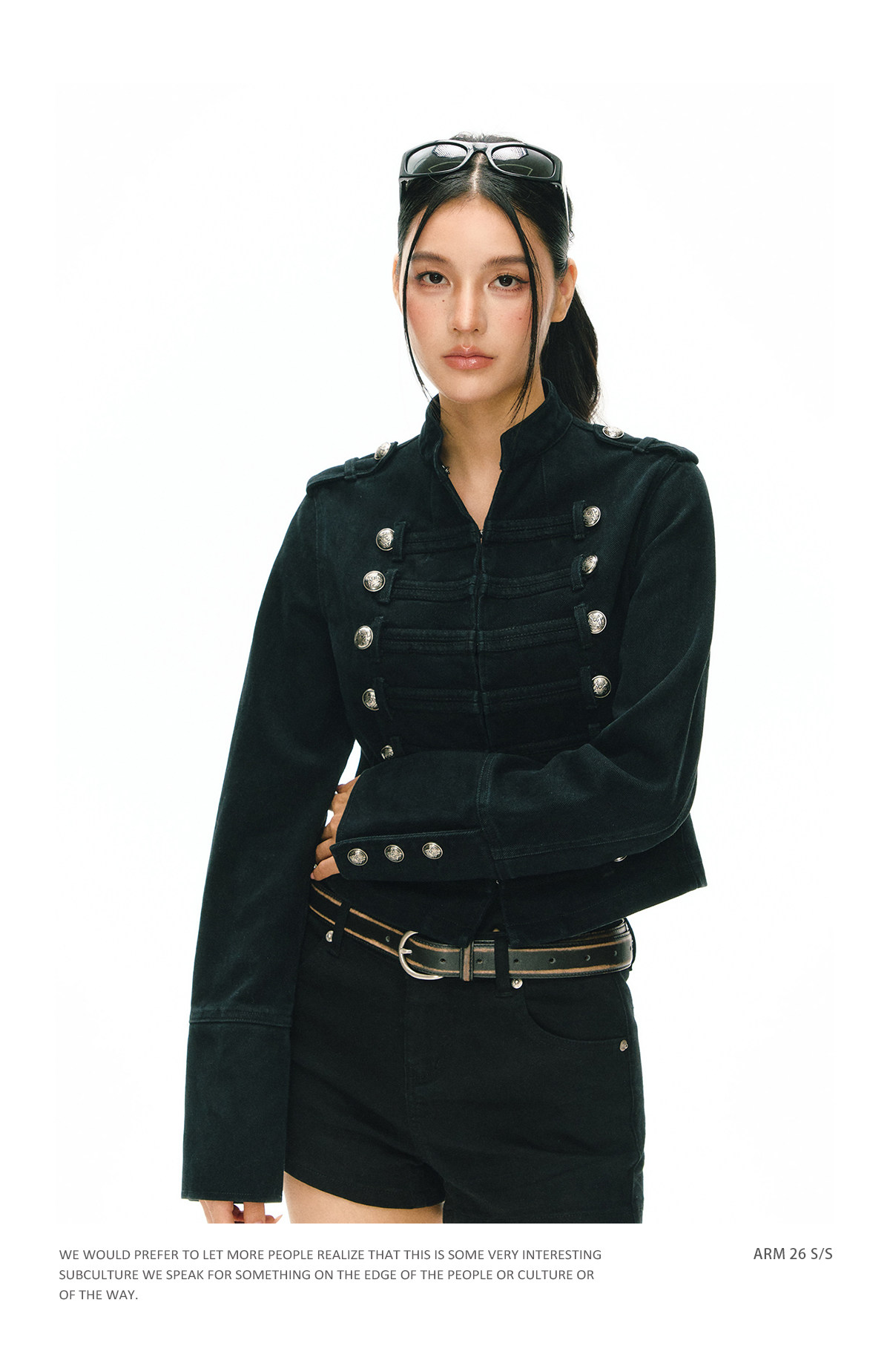 ARISEISM Retro Cropped Jacket