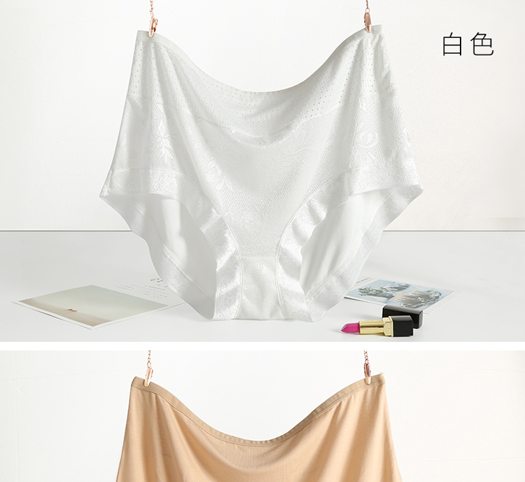 Xia Te mã lớn cộng với phân bón để tăng chất béo tam giác MM Đồ lót của phụ nữ Sợi tre lỏng eo cao 300 pounds chất béo của mẹ các loại quần lót nữ