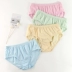 Chất béo cotton mm cỡ lớn đồ lót nữ cao eo tam giác quần cotton cộng với phân bón để tăng màu rắn quần 200 kg quan lot dui Eo cao