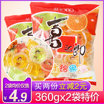 Xizhiro mixed pudding jelly 360g * 5 children eat sucking pulp jelly bag bulk snacks whole box