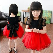  Childrens clothing Girls Summer dress 2021 summer female baby Korean skirt Childrens lace princess skirt Tutu