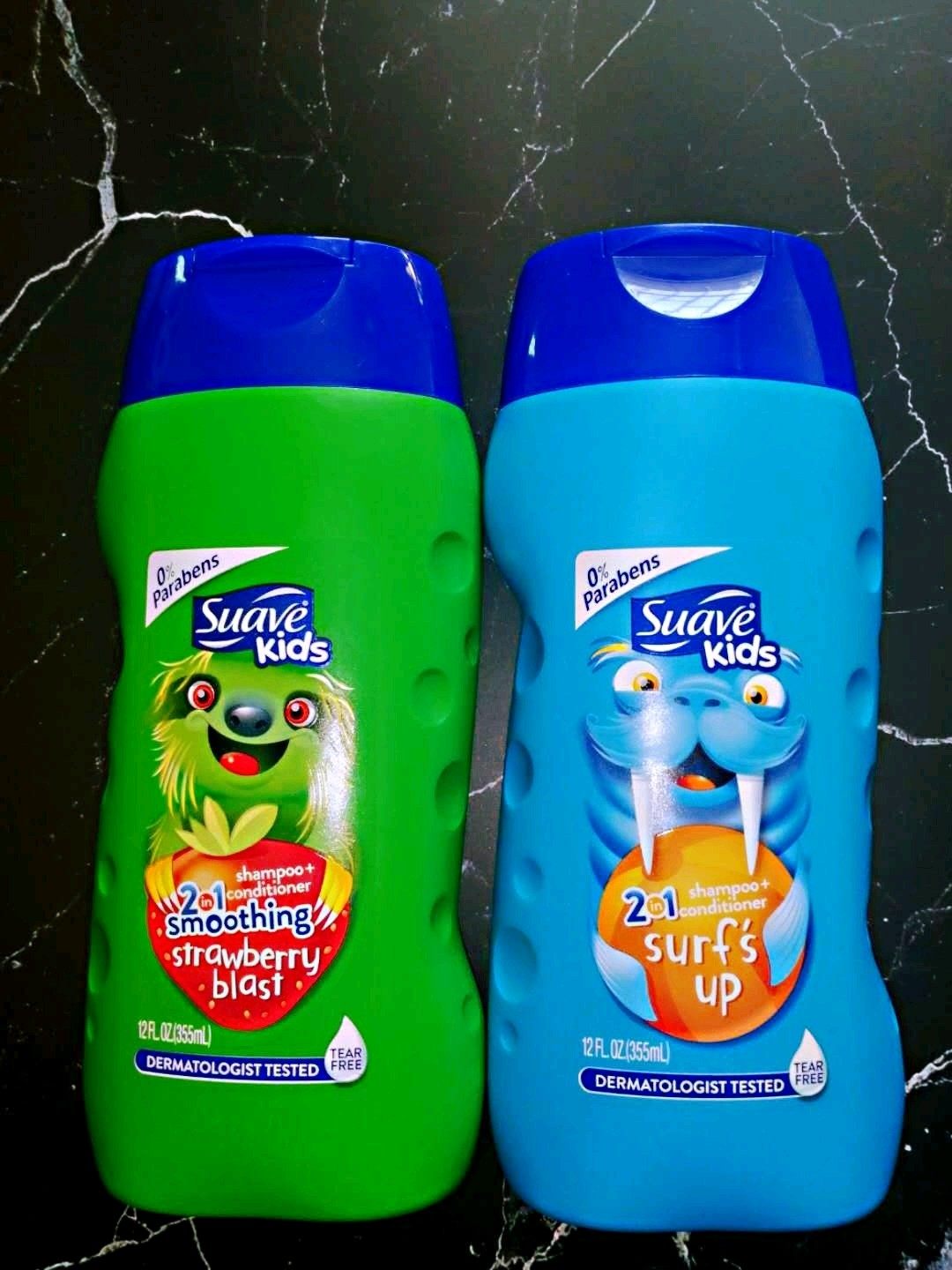 American original imported Suave KIdS silk Hueve children shampoo for water conditioner 2 fit 1 no tears 355 ml