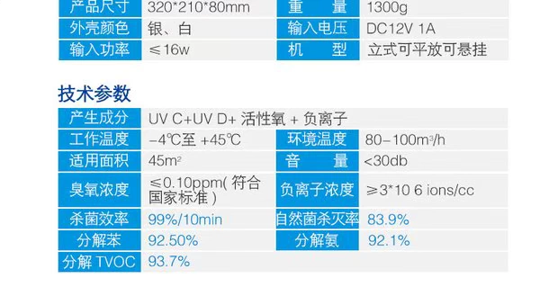 Plasma nhẹ hộ gia đình lọc không khí im lặng ngoài formaldehyd