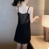 Летняя пижама, тонкий шелковый кружевной топ с чашечками, коллекция 2022, премиум класс, эффект подтяжки