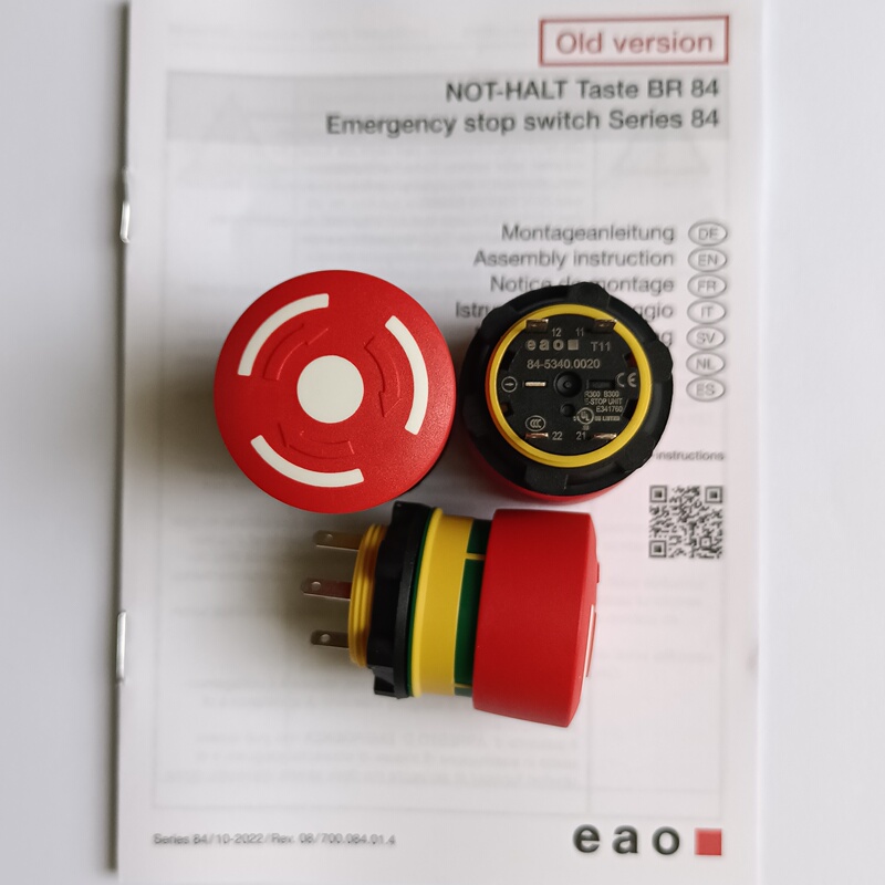 84-5340.0020 Emergency Switch Button Swiss Eao Original Genuine Product in Stock 84-5340.0020 Emergency Switch Button Swiss Eao Original Genuine Product in Stock