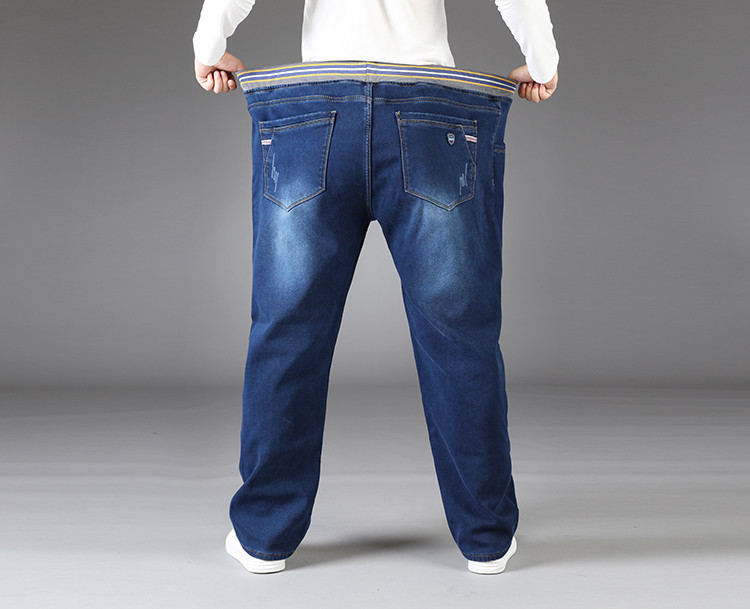 Mùa thu và mùa đông cộng với chất liệu nhung co giãn cao, thun co giãn cộng với quần jean XL quần jogger nam