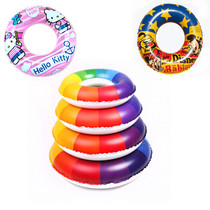 Thickening swimming ring thickened male and female adult cartoon Mickey Hello Kitty rainbow lifebuoy swimming ring sitting ring